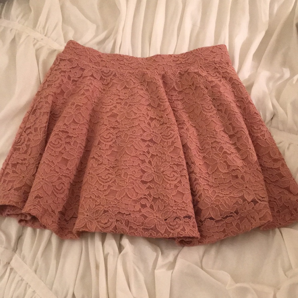 Pink Lace Skirt